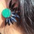 Z Forever leaf wrap cuff earrings